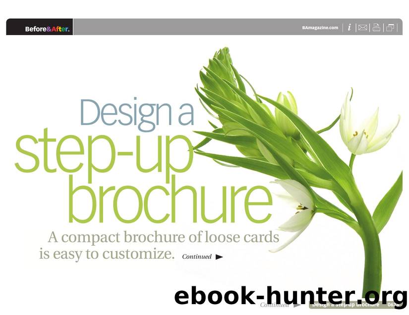 Before & After magazine | 0626 | Design a step-up brochure by Before && After magazine