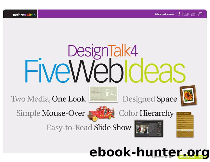Before & After magazine | 0629 | Design Talk 4 Five Web Ideas by Before && After magazine
