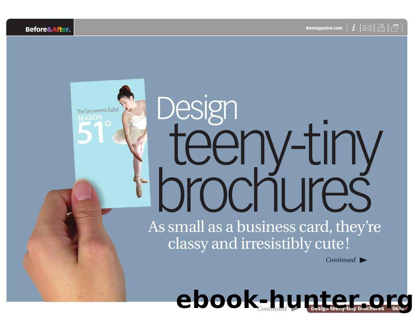 Before & After magazine | 0632 | Design teeny-tiny brochures by Before && After magazine