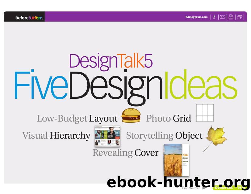 Before & After magazine | 0634 | Design Talk 5: Five Design Ideas by Before && After magazine