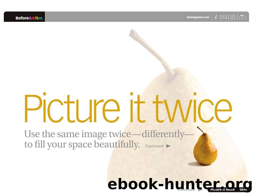 Before & After magazine | 0640 | Picture it twice by Before && After magazine