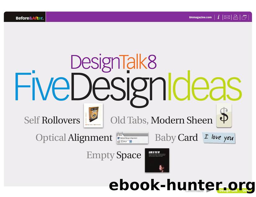 Before & After magazine | 0647 | Design Talk 8: Five Design Ideas by Before && After magazine