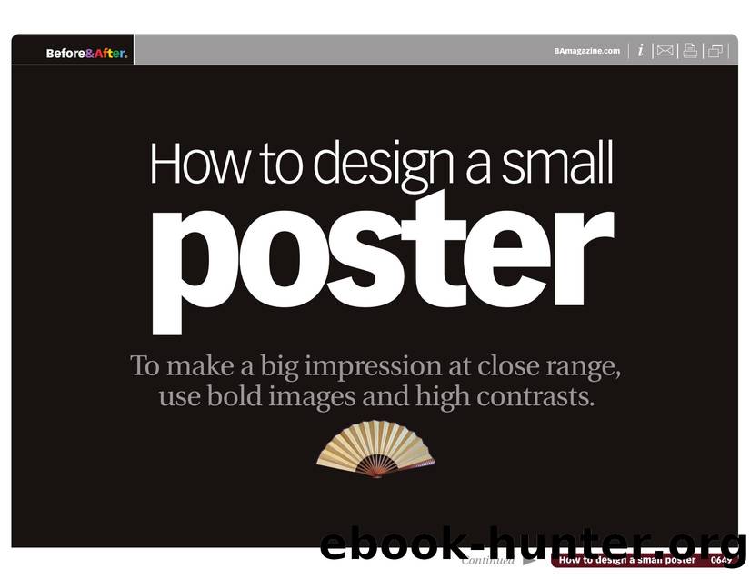 Before & After magazine | 0649 | How to design a small poster by Before && After magazine