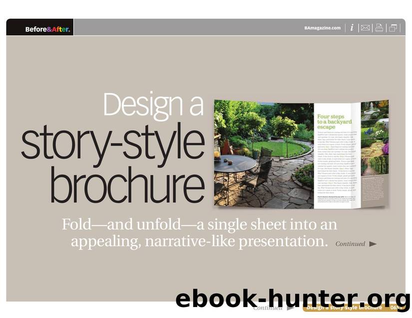 Before & After magazine | 0651 | Design a story-style brochure by Before && After magazine