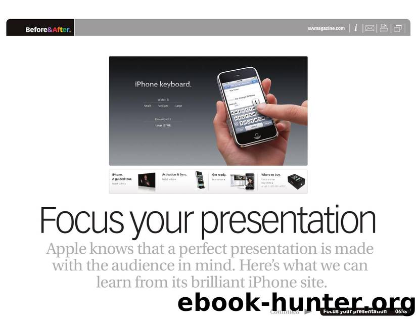 Before & After magazine | 0658 | Focus your presentation by Before && After magazine