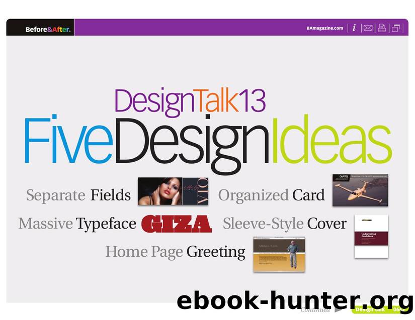 Before & After magazine | 0662 | Design Talk 13: Five Design Ideas by Before && After magazine