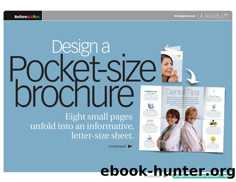 Before & After magazine | 0665 | Design a pocket-size brochure by Before && After magazine