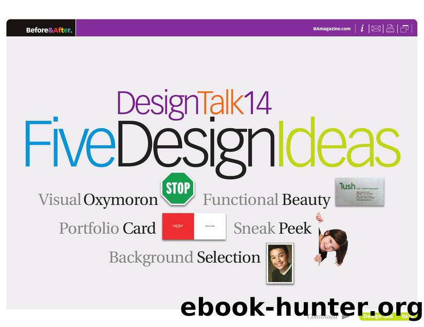 Before & After magazine | 0670 | Design Talk 14: Five Design Ideas by Before && After magazine