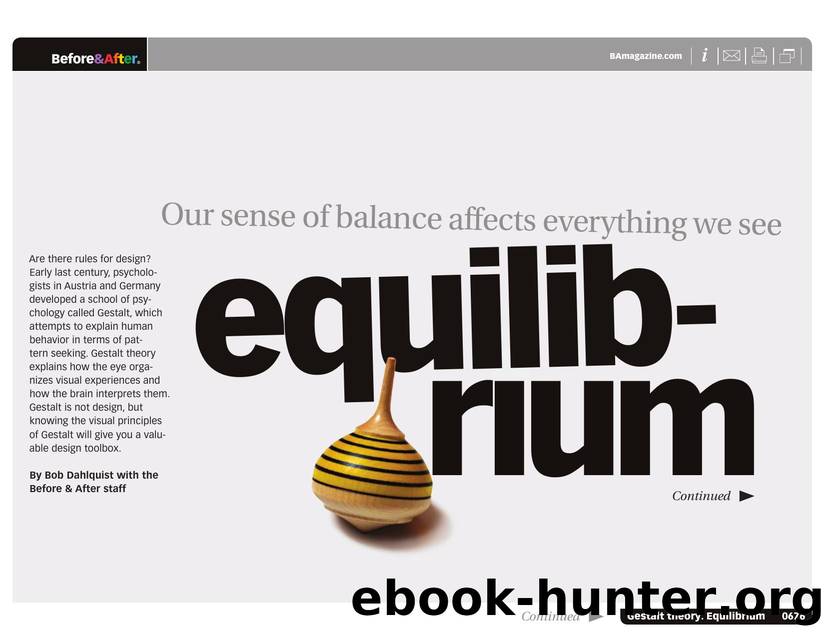 Before & After magazine | 0676 | Gestalt theory: Equilibrium by Before && After magazine