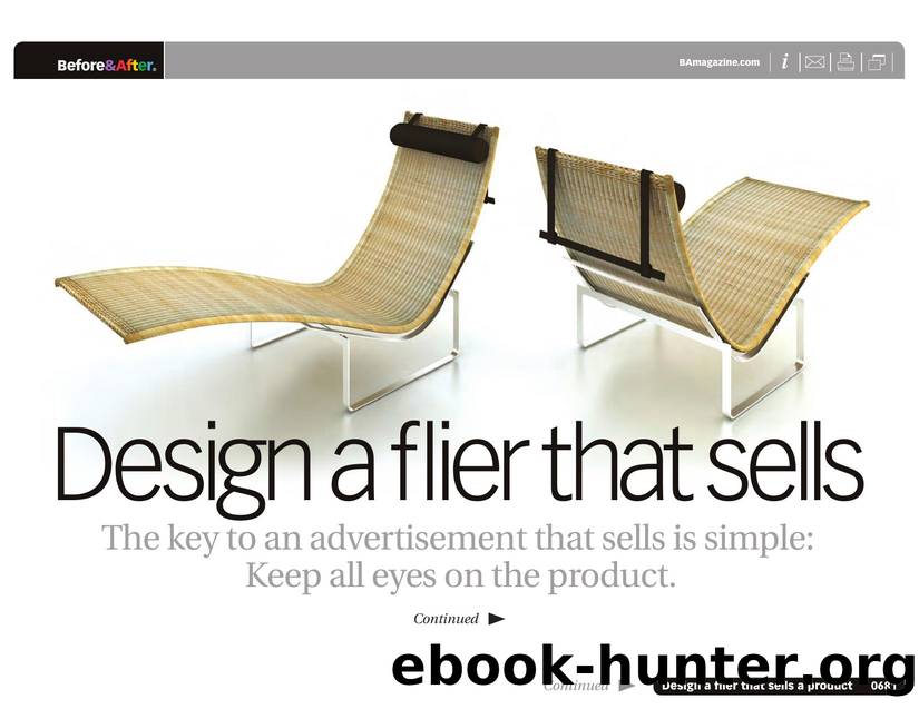 Before & After magazine | 0681 | Design a flier that sells by Before && After magazine