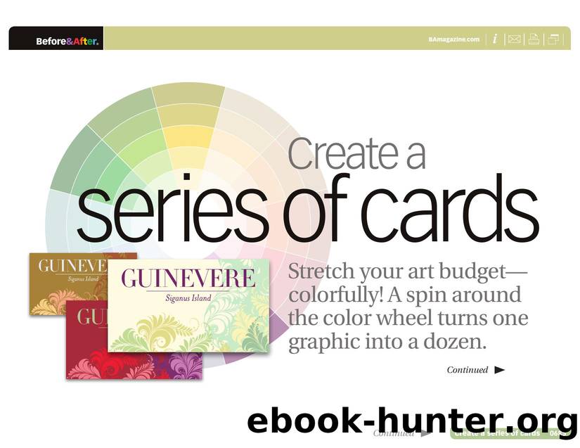 Before & After magazine | 0685 | Create a series of cards by Before && After magazine