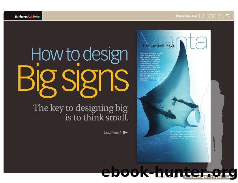 Before & After magazine | 0689 | How to design big signs by Before && After magazine