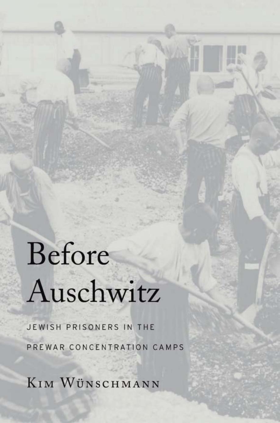 Before Auschwitz: Jewish Prisoners in the Prewar Concentration Camps by Kim Wünschmann