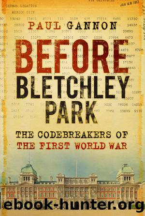 Before Bletchley Park: The Codebreakers of the First World War by Paul Gannon