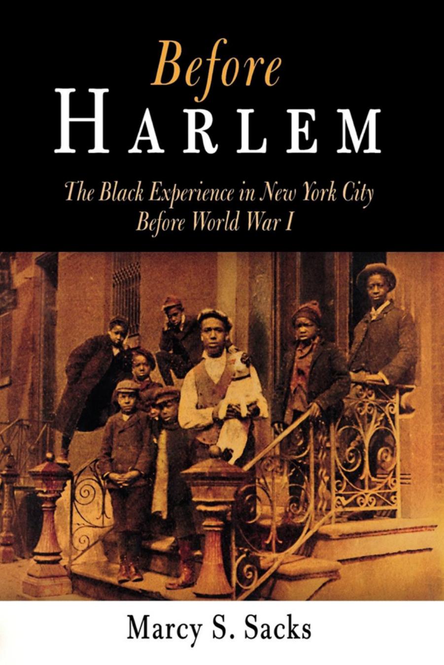 Before Harlem: The Black Experience in New York City Before World War I by By Marcy S. Sacks