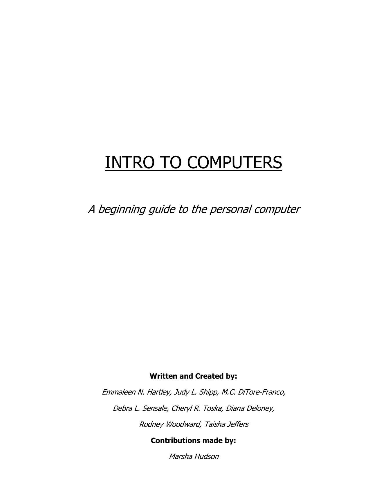 Beginners Guide To PC by Unknown