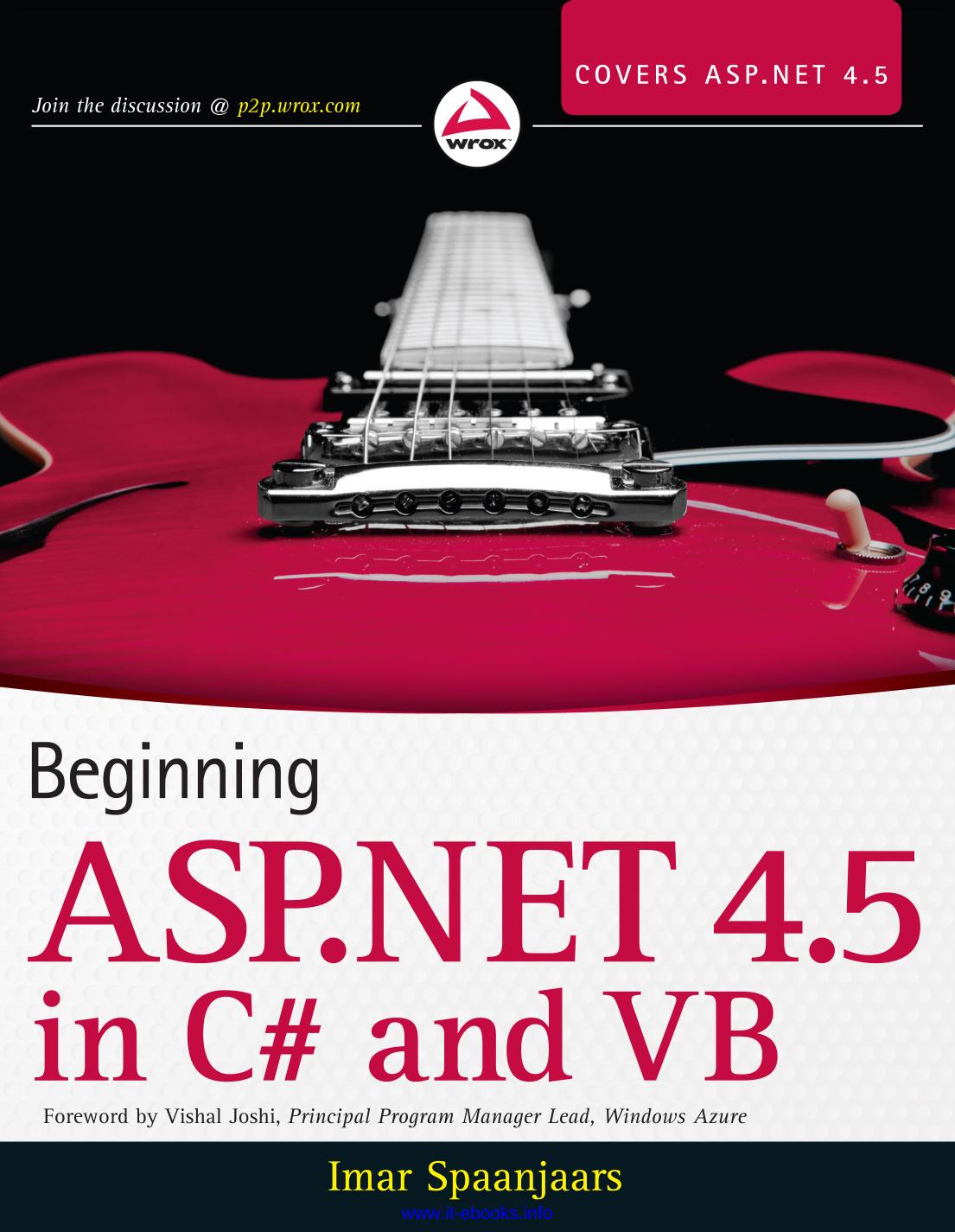 Beginning ASP.NET 4.5: in C# and VB by Imar Spaanjaars