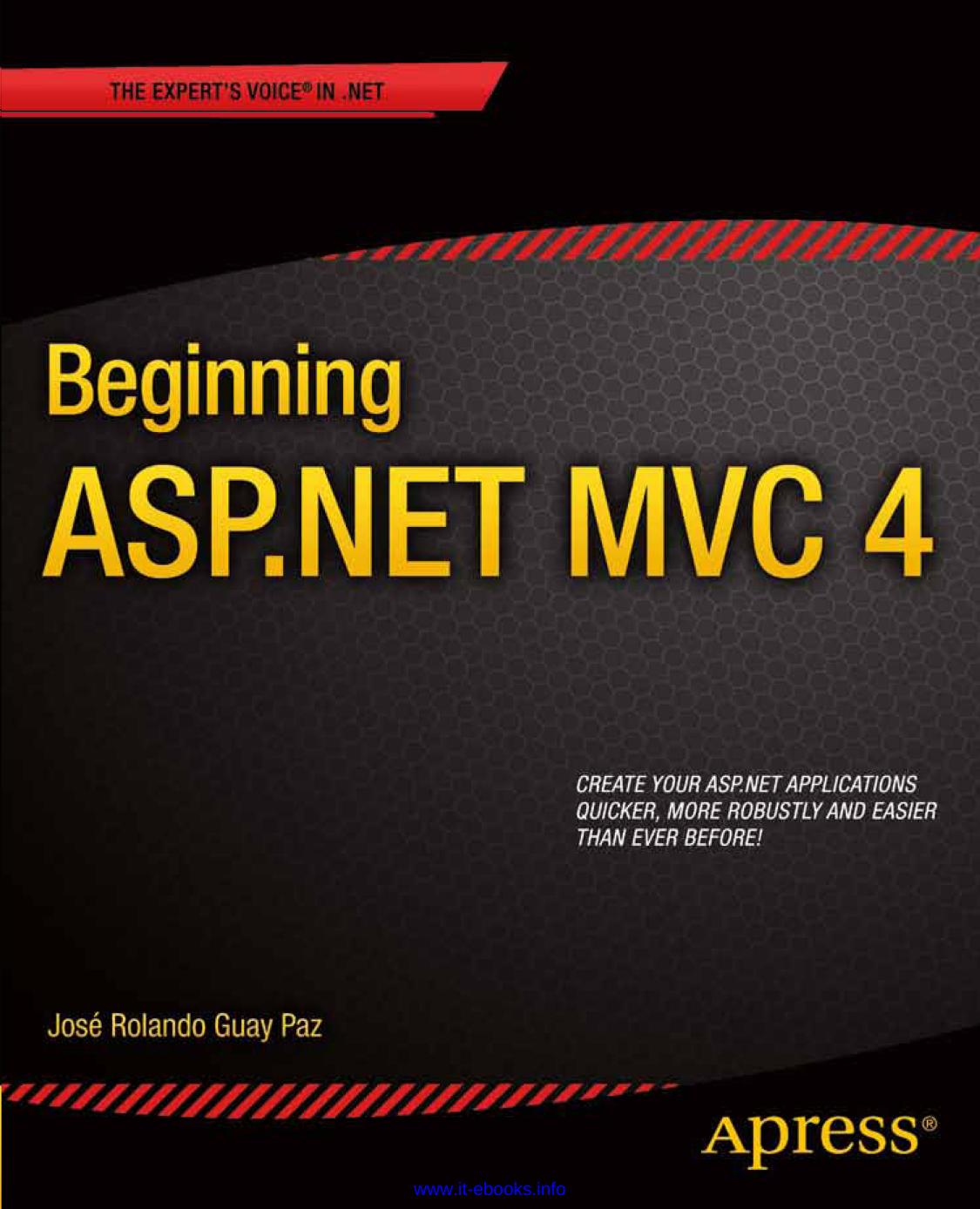 Beginning ASP.NET MVC 4 by Jose Guay Paz
