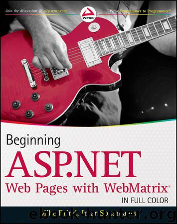 Beginning ASP.NET Web Pages with WebMatrix by Mike Brind & Imar Spaanjaars