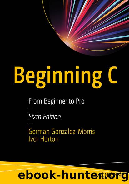Beginning C by German Gonzalez-Morris & Ivor Horton