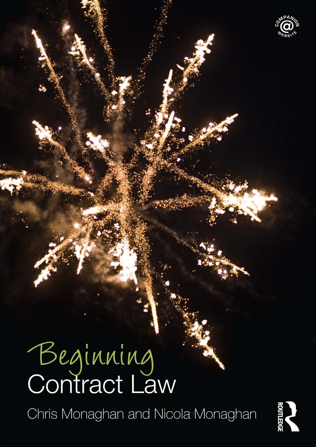 Beginning Contract Law by Nicola Monaghan Chris Monaghan