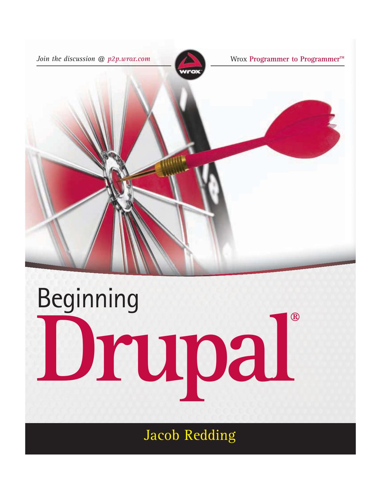 Beginning Drupal by Jacob Redding