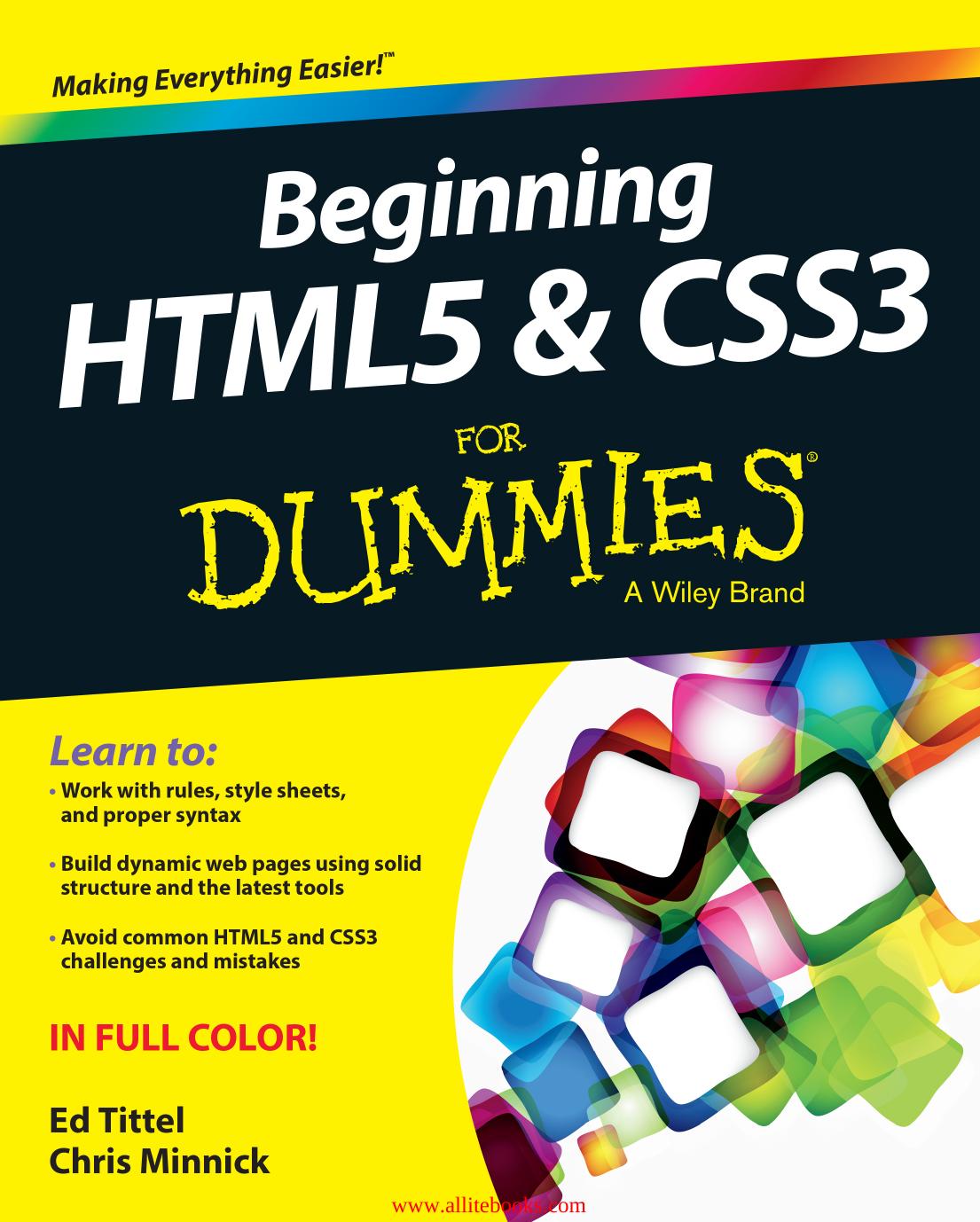 Beginning HTML5 and CSS3 For Dummies by Tittel Ed