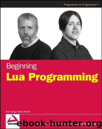 Beginning Lua Programming by Kurt Jung & Aaron Brown