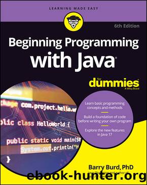 Beginning Programming with Java for Dummies by Burd Barry;