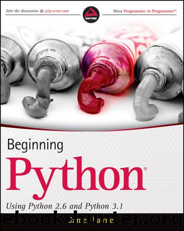 Beginning Python by James Payne