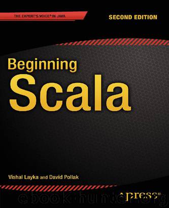 Beginning Scala by Layka Vishal & Pollak David