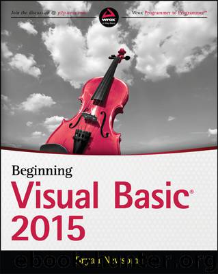 Beginning Visual Basic® 2015 by Bryan Newsome