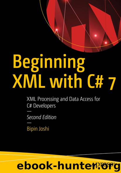 Beginning XML with C# 7 by Bipin Joshi