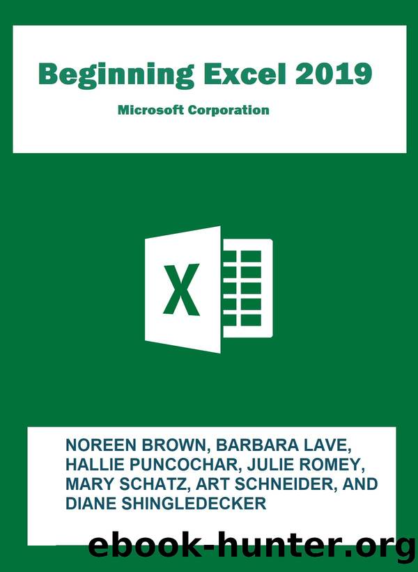 Beginning of Microsoft Excel 2019: A complete guideline of Microsoft Excel 2019 by unknow