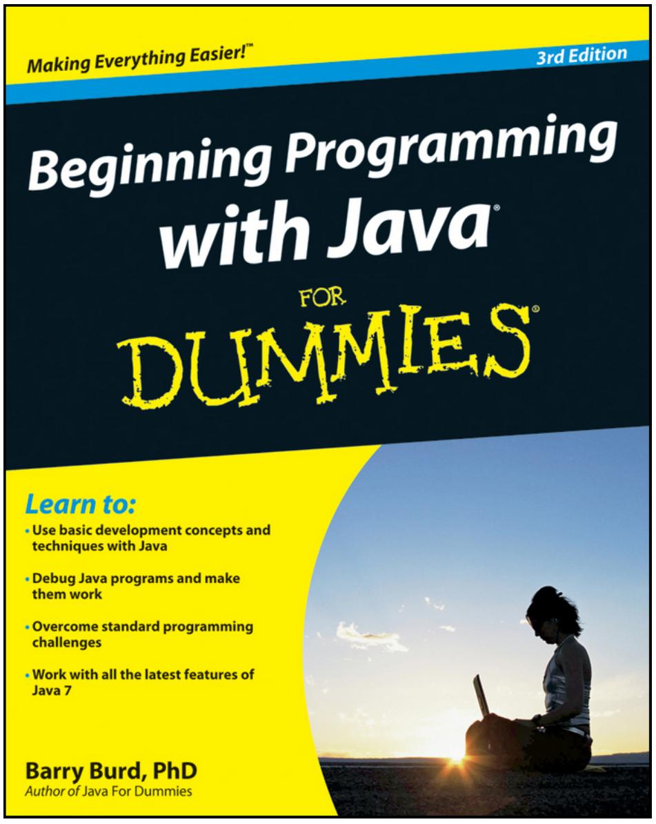 Beginning programming with Java for dummies by Burd Barry