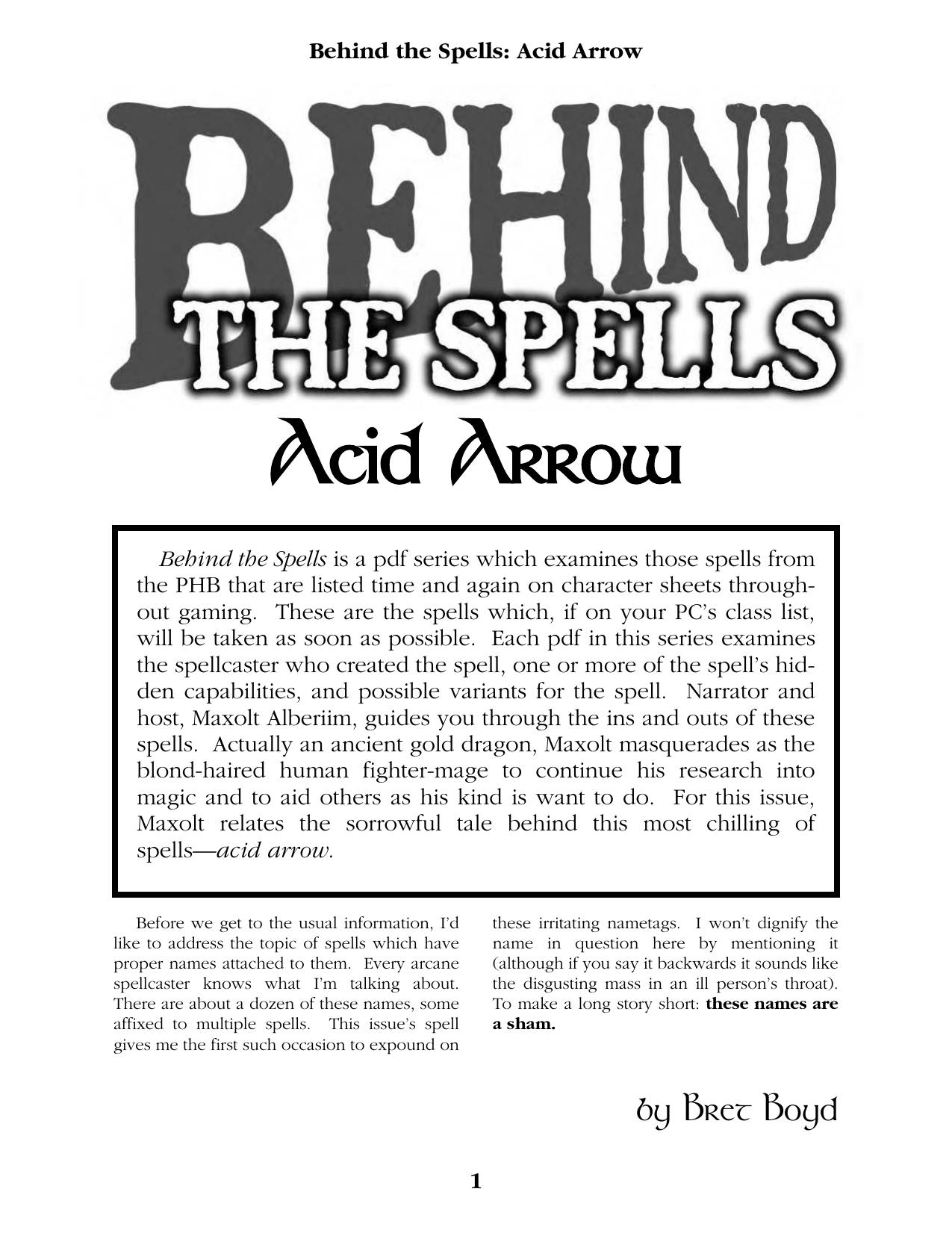Behind The Spells. Collection by Unknown