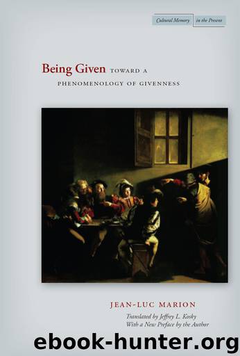 Being Given by Marion Jean-Luc