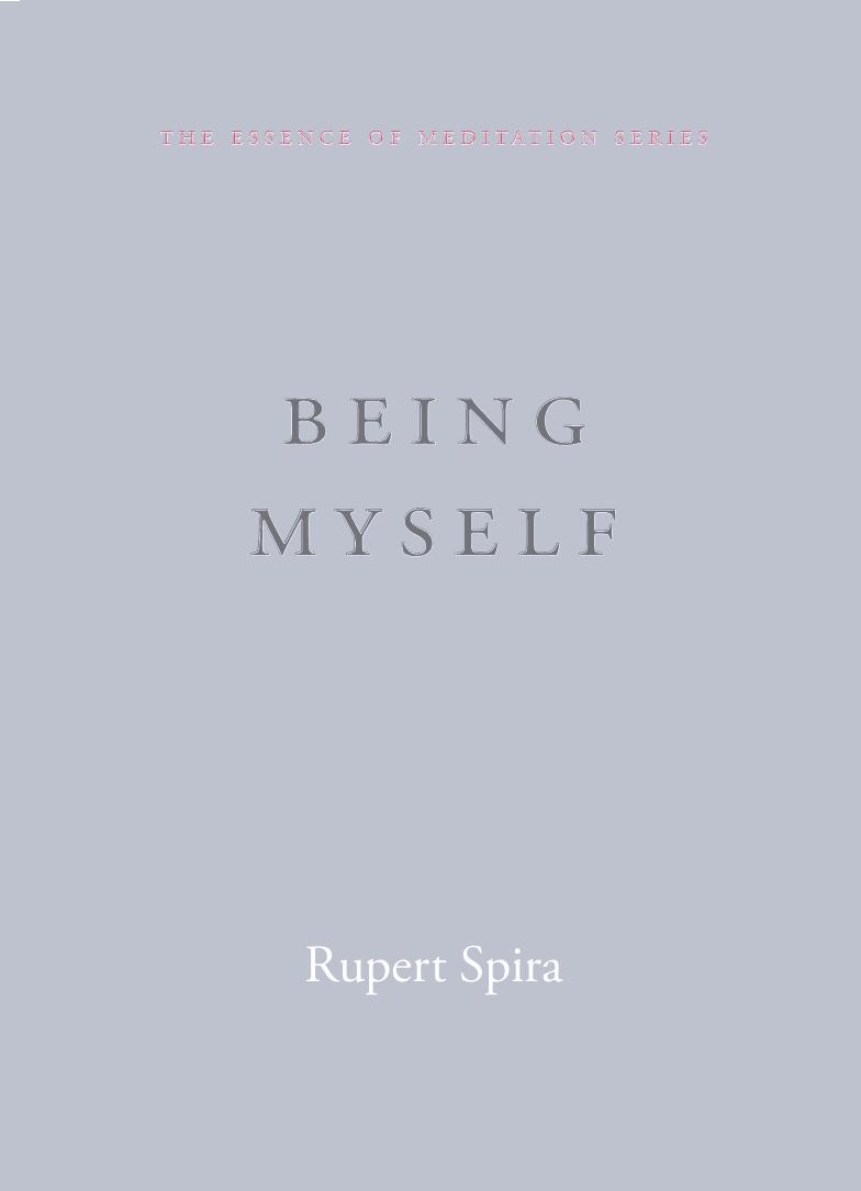 Being Myself by Rupert Spira