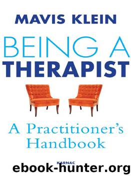 Being a Therapist by Klein Mavis;