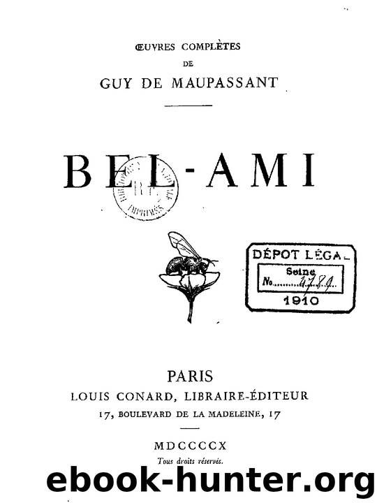 Bel-Ami by Guy de Maupassant