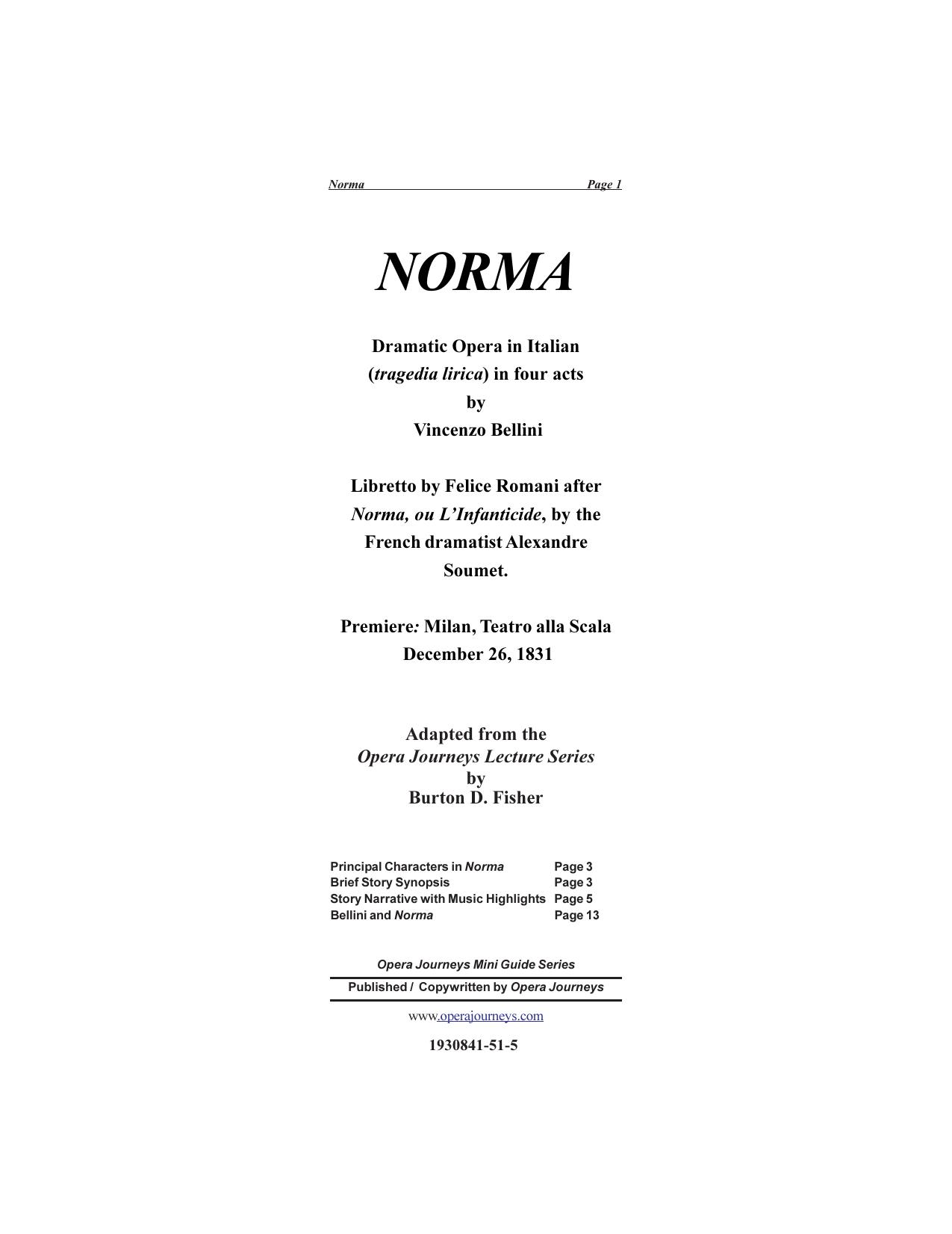 Bellini's Norma by Unknown