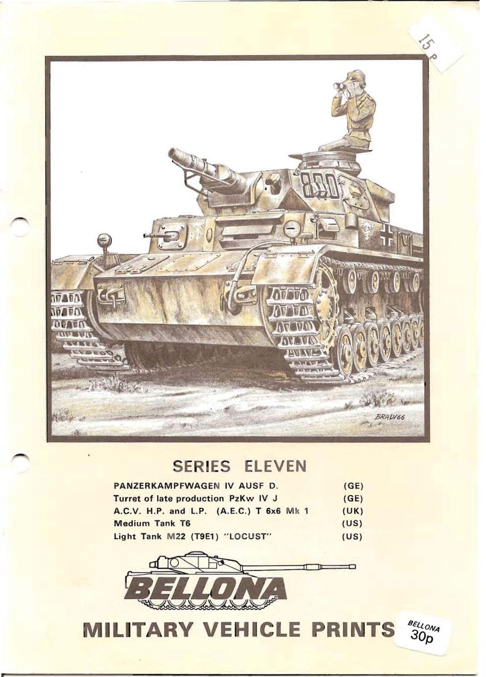 Bellona Military Vehicle Prints 11 by Unknown