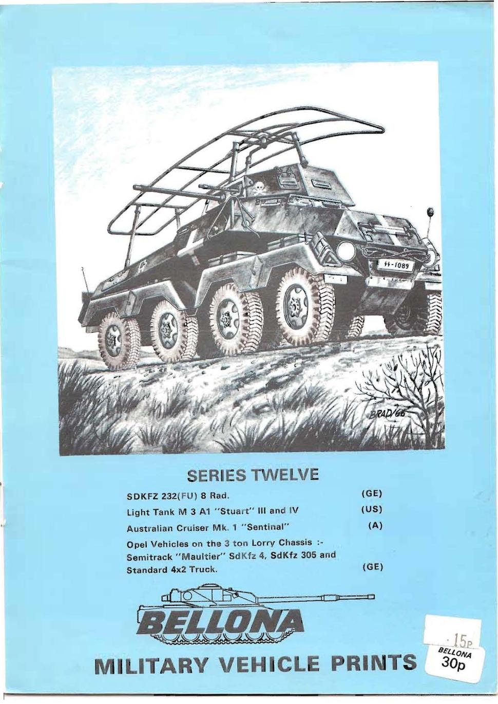 Bellona Military Vehicle Prints 12 by Unknown