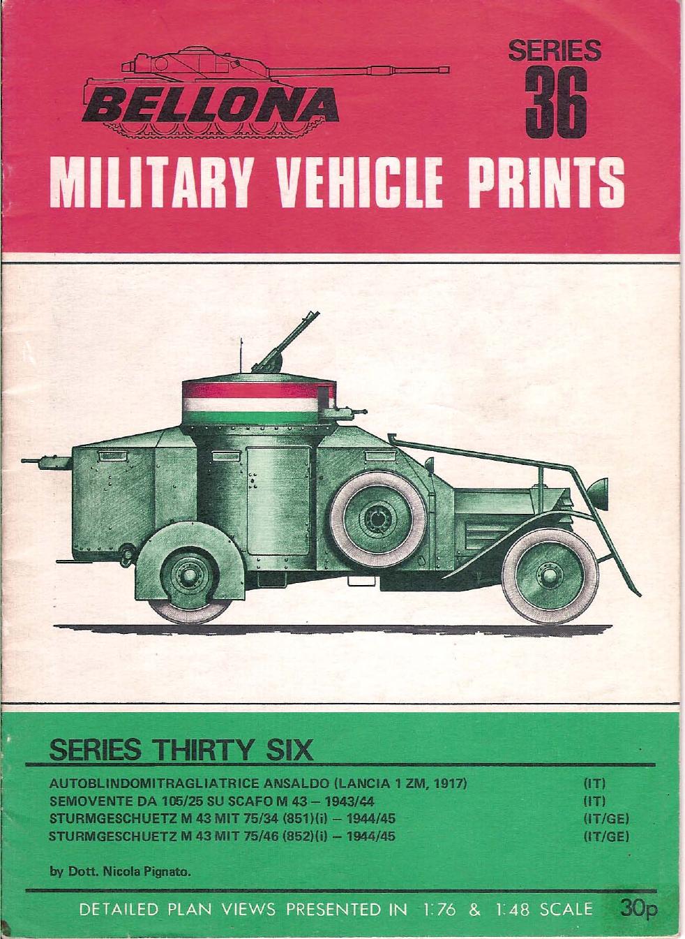 Bellona Military Vehicle Prints 36 by Unknown