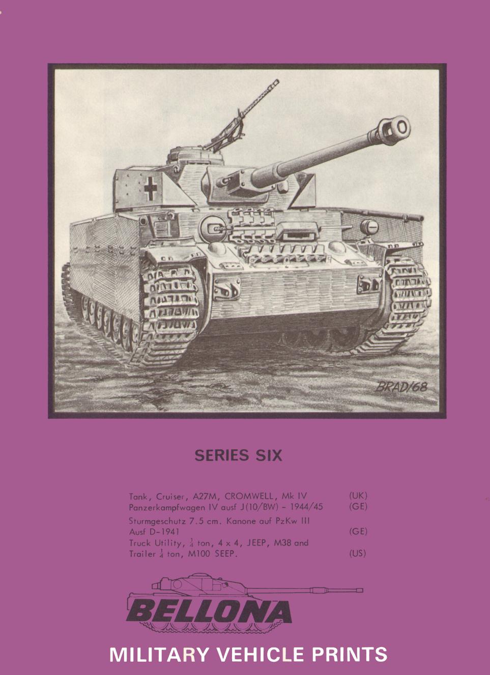 Bellona Military Vehicle Prints: series six by Unknow