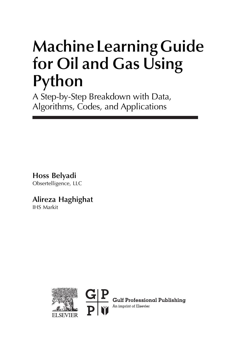 Belyadi H. Machine Learning Guide for Oil and Gas Using Python...2021 by Unknown