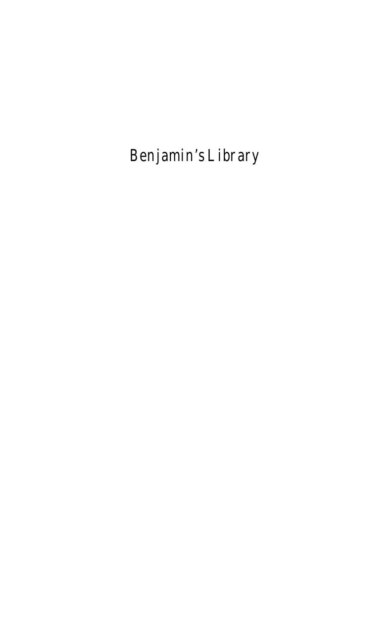 Benjamin's Library: Modernity, Nation, and the Baroque by by Jane O. Newman
