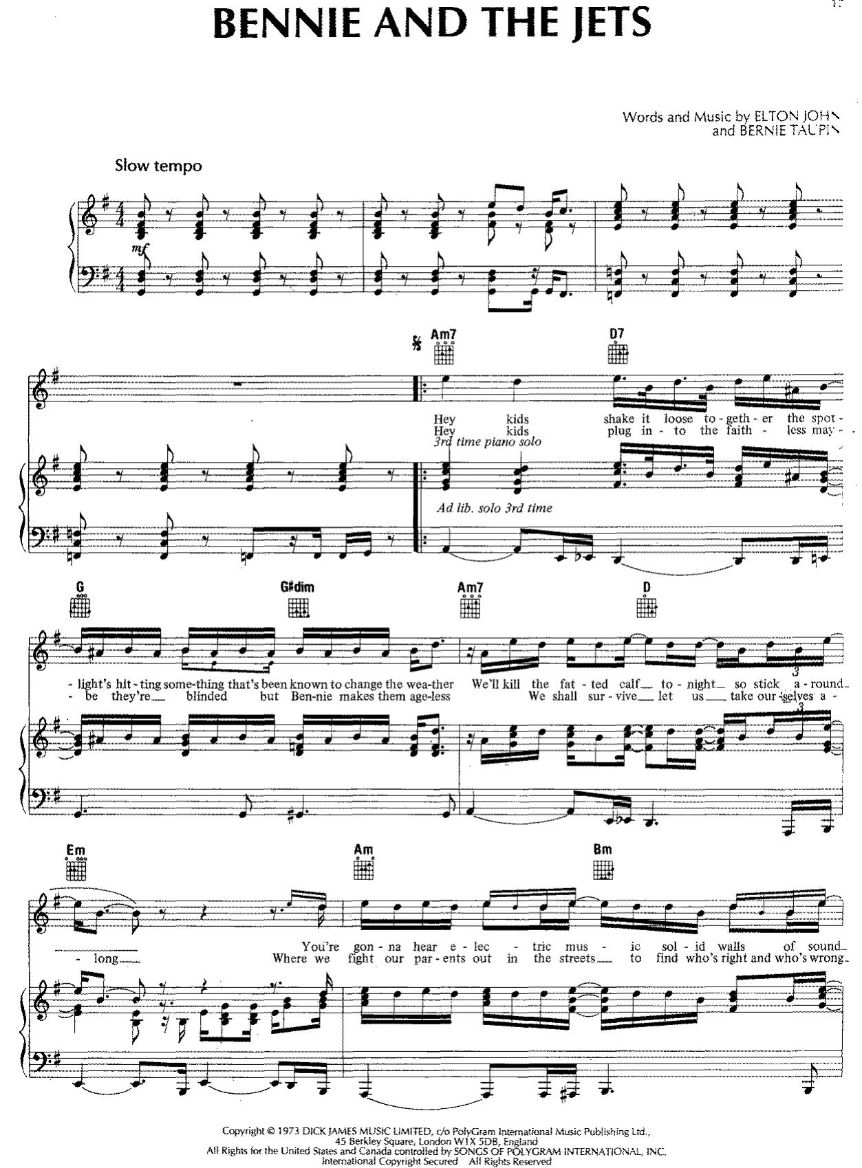 Bennie And The Jets by Elton John