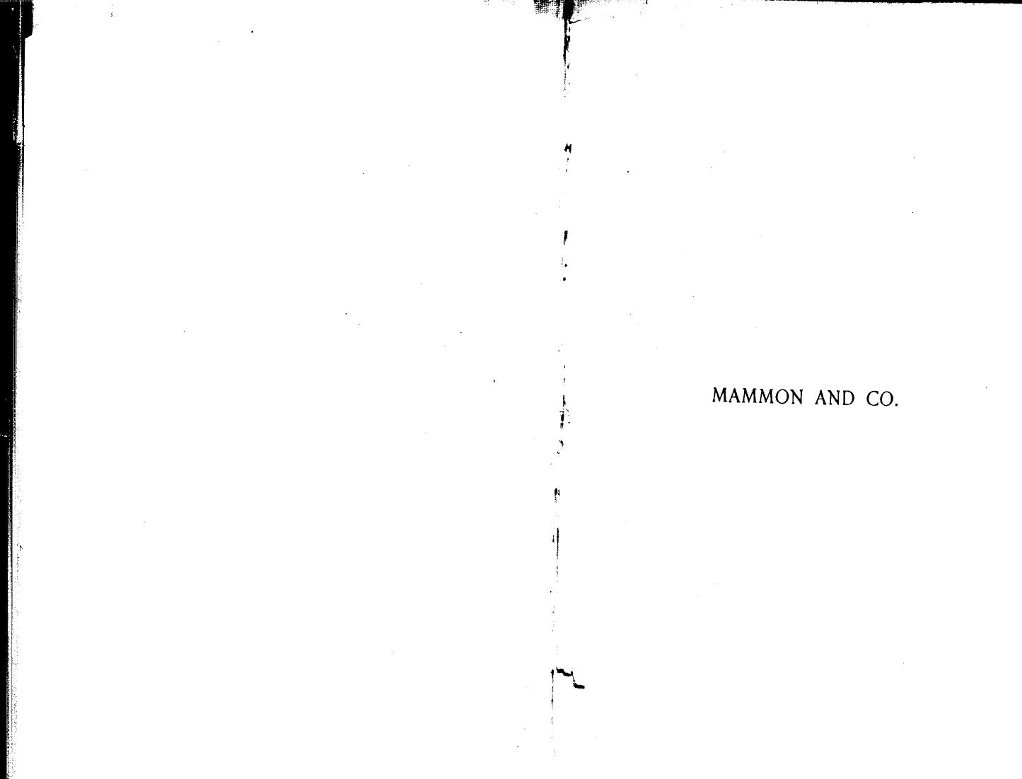 Benson E.F., BY E.F. Benson - Mammon and co. by 1899