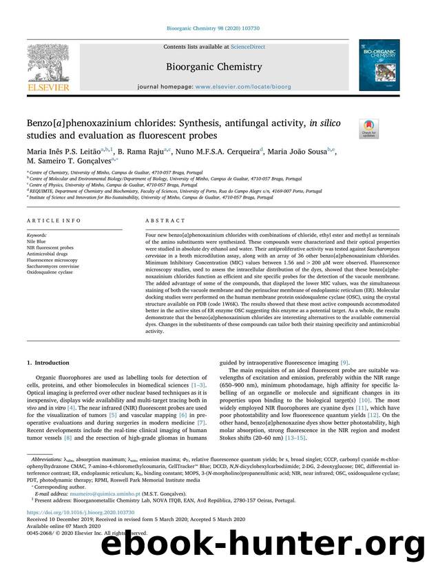 Benzo[a]phenoxazinium chlorides_ Synthesis, antifungal activity, in silico studies and evaluation as fluorescent probes by unknow